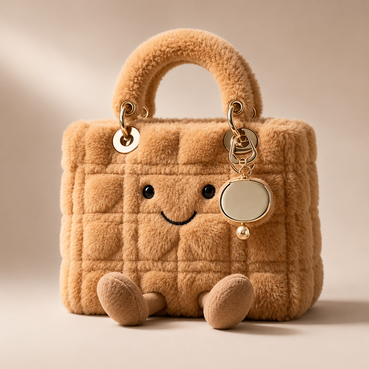 Cute plush handbag